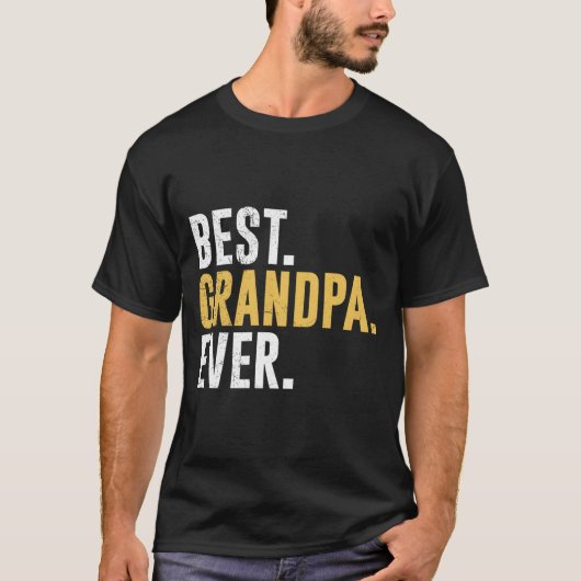 Opa'S Beste Opa Ooit Vaderdag T-shirt (Voorkant)