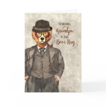 Opa's Birthday Beer in een Suit Cute Waterverf