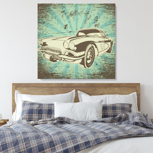 Opa's Car Canvas (Insitu (Slaapkamer))