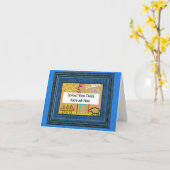 Opa's Child Art Vaderdag Kaart (Gele Bloem)