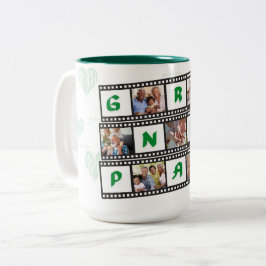 Opa's Coffee Mok gepersonaliseerd met 7 foto's!