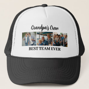 Opa's Crew Beste Team Ooit Aangepaste 3 Foto's Trucker Pet