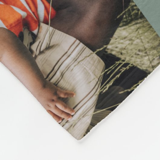 Opa's Cuties Foto Collage Vaderdag Fleece Deken (Hoek)