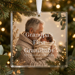 Opa's Eerste Kleinkind Glas Ornament