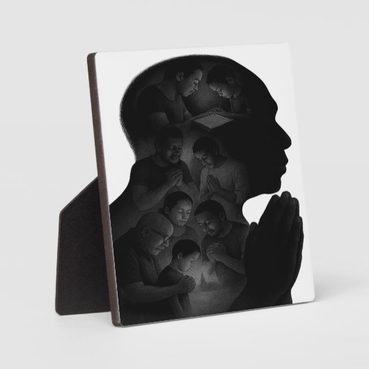 Opa's Faith Journey Tafelblad Plaquette Fotoplaat (Voorkant)