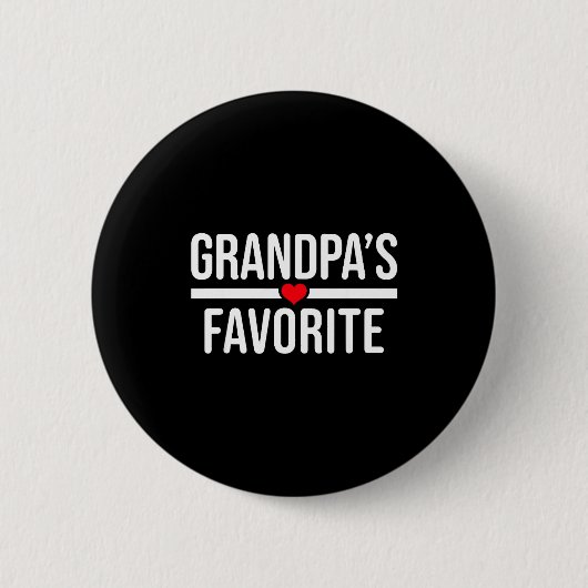 Opa's favoriet ronde button 5,7 cm (Voorkant)