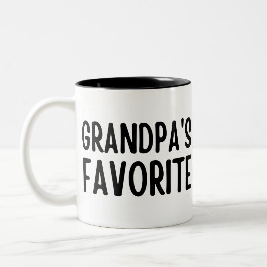 Opa's favoriet tweekleurige koffiemok (Links)