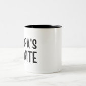 Opa's favoriet tweekleurige koffiemok (Center)