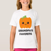 Opa's favoriete Kind Pumpkin Graphic T-shirt (Voorkant)