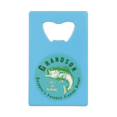 Opa's favoriete Vissende boeddy Creditkaart Flessenopener (Voorkant)