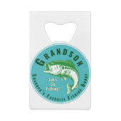 Opa's favoriete Vissende boeddy Creditkaart Flessenopener (Achterkant)