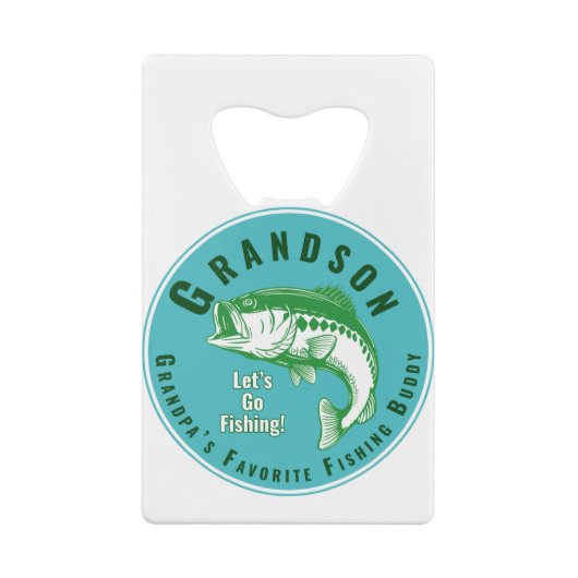 Opa's favoriete Vissende boeddy Creditkaart Flessenopener (Achterkant)