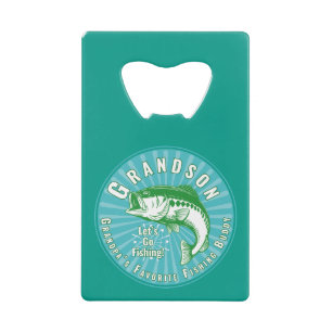 Opa's favoriete Vissende boeddy Creditkaart Flessenopener