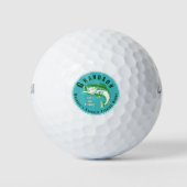 Opa's favoriete Vissende boeddy Golfballen (Voorkant)