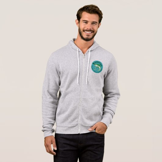 Opa's favoriete Vissende boeddy Hoodie (Voorkant volledig)