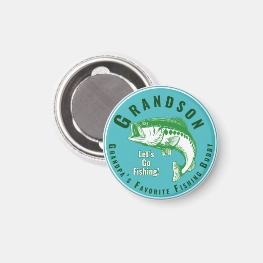 Opa's favoriete Vissende boeddy Magneet (Voorkant / Achterkant)