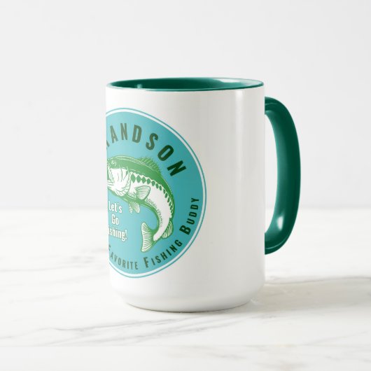 Opa's favoriete Vissende boeddy Mok (Voorkant rechts)