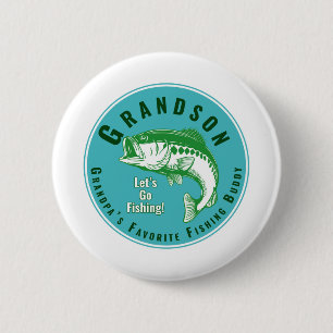 Opa's favoriete Vissende boeddy Ronde Button 5,7 Cm