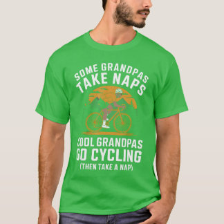 Opa's gaan fietsen Grappige fietser Opa Vaderdag  T-shirt