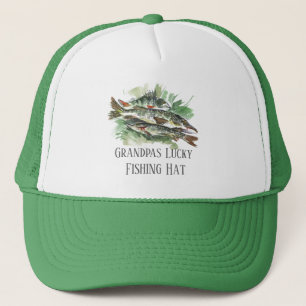 Opa's Geluksvisserhoed Snoek en Baars Trucker Pet