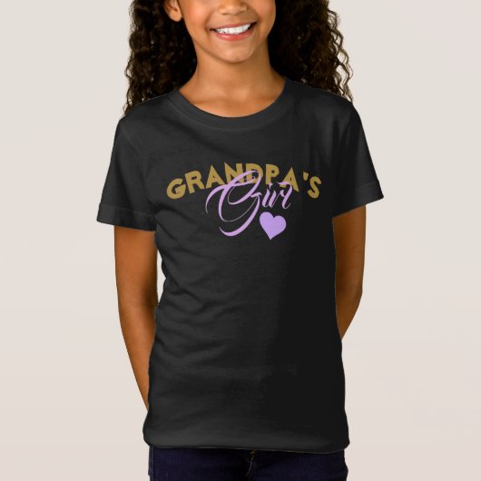 Opa's Girl - Girls' Fine Jersey T-Shirt (Voorkant)