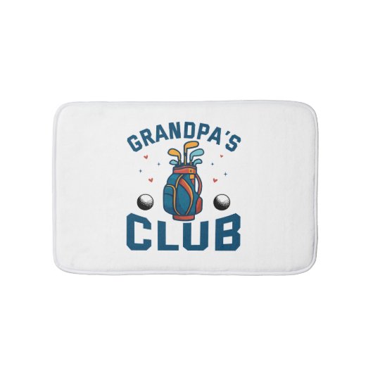 Opa's Golf Club Gift Grappig Badmat (Voorkant)