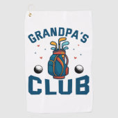 Opa's Golf Club Gift Grappig Golfhanddoek (Voorkant)