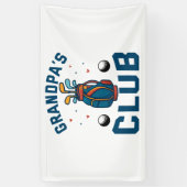 Opa's Golf Club Gift Grappig Spandoek (Verticaal)