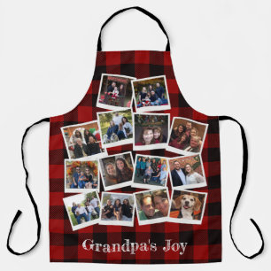 Opa's grage Foto collage Rustic Buffalo Pset Schort