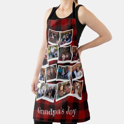 Opa's grage Foto collage Rustic Buffalo Pset Schort (Insitu)