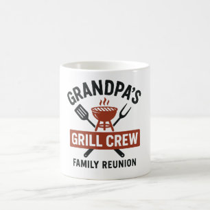 Opa's Grill Crew   Familie BBQ Reünie T-shirt Koffiemok