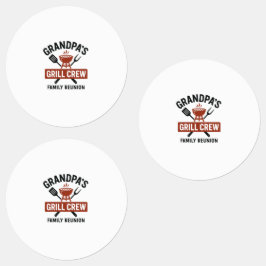 Opa's Grill Crew | Familie BBQ Reunion Shirt Labels