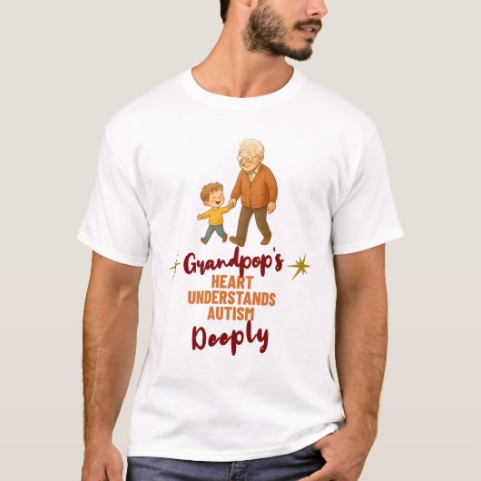 Opa's Hart Begrijpt Autisme T-shirt (Voorkant)