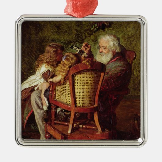 Opa's Jack-in-the-Box Metalen Ornament (Voorkant)