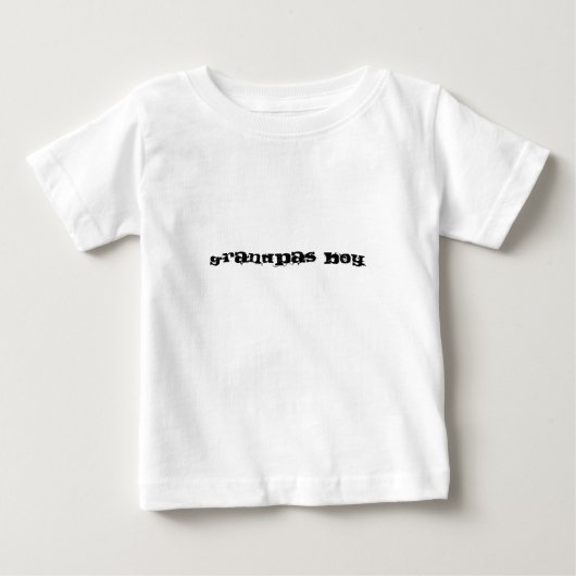 Opa's jongen witte t-shirt (Voorkant)