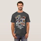 Opa's Joy Photo Lijst Collage Modern Trendy T-shirt (Voorkant volledig)