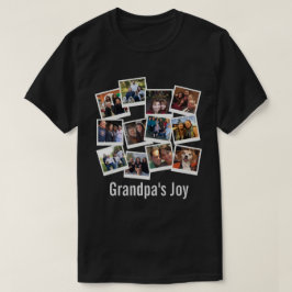 Opa's Joy Photo Lijst Collage Modern Trendy T-shirt