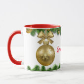 Opa's kerstbeker, rode binnenkant, mok (Links)