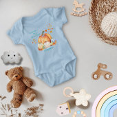 Opa's kleine blauwe-ogige pompoen watercolor blauw romper