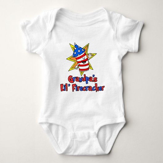 Opa's kleine Firecracker Romper (Voorkant)