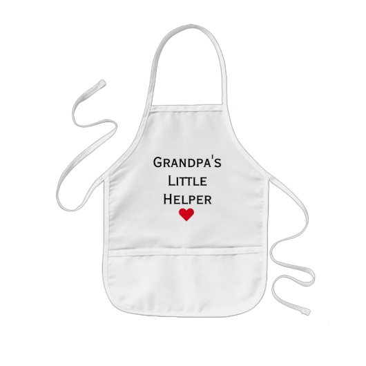 Opa's kleine helper Kinderen Apron Kinder Schort (Voorkant)