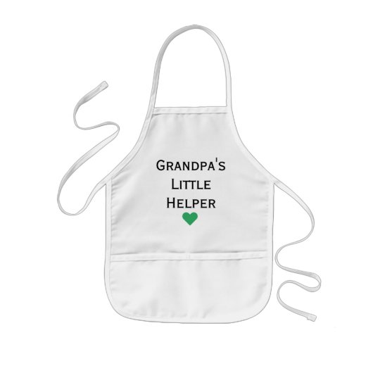 Opa's kleine helper Kinderen Apron Kinder Schort (Voorkant)