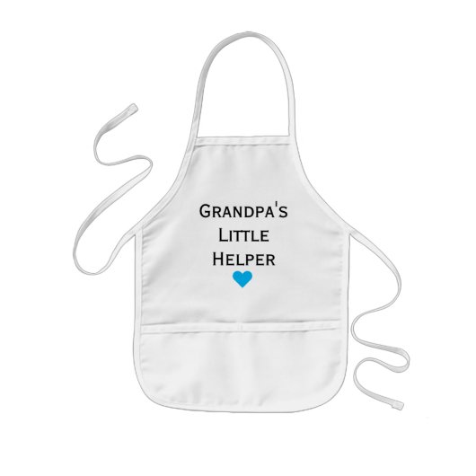 Opa's kleine helper Kinderen Apron Kinder Schort (Voorkant)