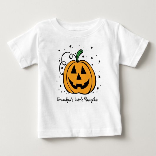 Opa's kleine pompoenBaby T-shirt (Voorkant)