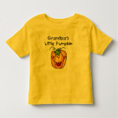 Opa's kleine pompoenoverhemden en cadeautjes kinder shirts (Voorkant)