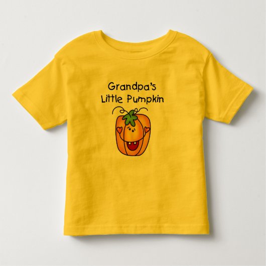 Opa's kleine pompoenoverhemden en cadeautjes kinder shirts (Voorkant)