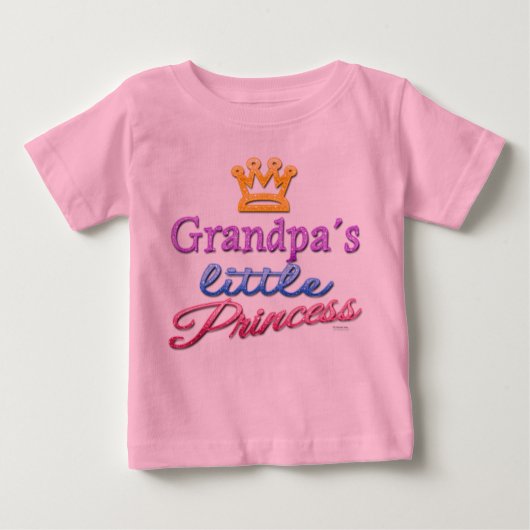 Opa's kleine prinses Baby peuter T-shirt (Voorkant)