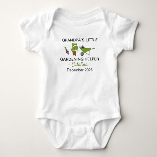 Opa's Kleine Tuinhelpje - Tuinman Romper (Voorkant)