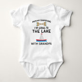 Opa's Lake Boat | Opa's Gevist boot Romper (Voorkant)