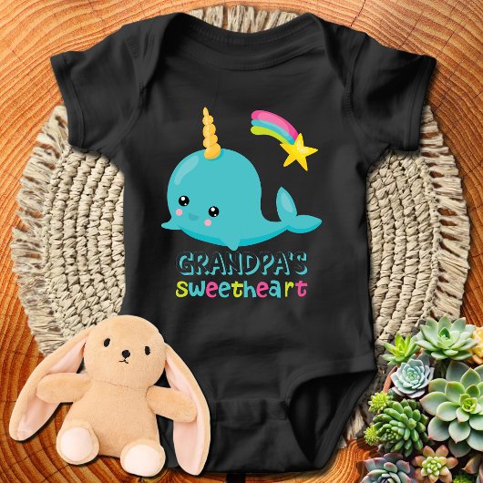 Opa's Liefje Kawaii Narwhal Romper